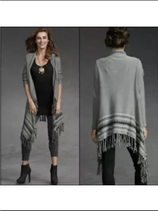 CAbi Prairie Wrap Open Front with Fringe - Picture 6 of 6